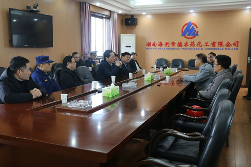 常德市政府副市长汤祚国来88858cc永利官网常德公司督导 安全工作